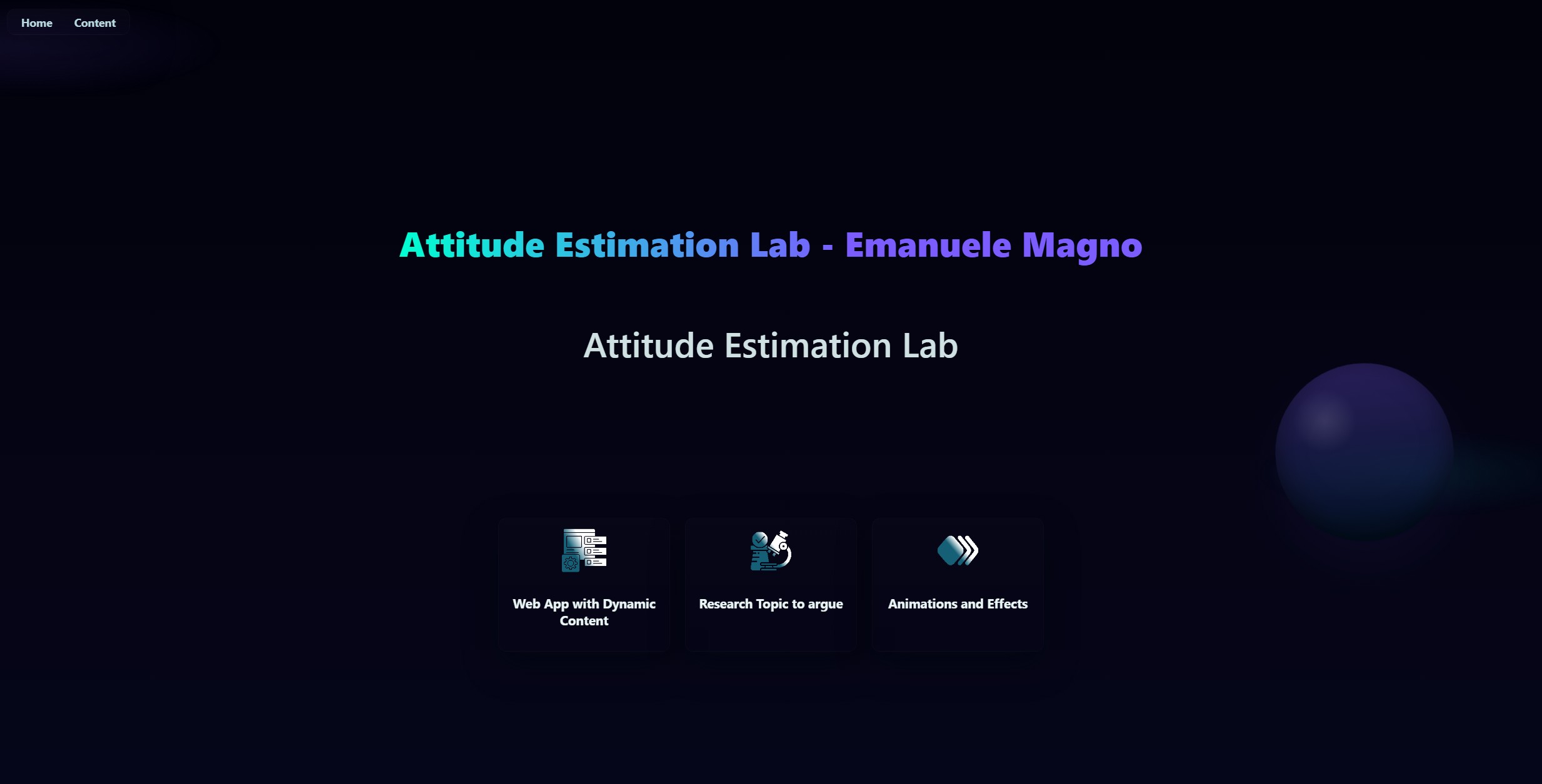 Attitude Estimation Lab